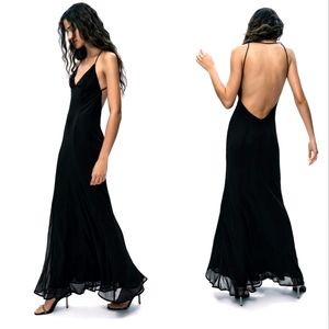 Zara Strappy Gauze Dress * Gown Maxi